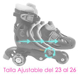 PATINES DE LINEA AJUSTABLE 23 A 26 CM