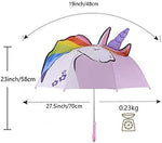 Paraguas Infantiles de Unicornio 3D